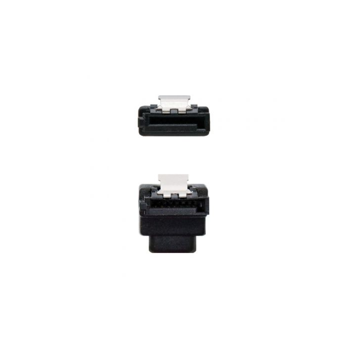 Nano Cable 10.18.0301 Cable de Datos SATA Acodado con Conectores Hembra-Hembra y Anclajes - 0.5m Rojo y Conectores Negros (3 Gbp/s) 3 Nano Cable 10.18.0301 Cable de Datos SATA Acodado con Conectores Hembra-Hembra y Anclajes - 0.5m Rojo y Conectores Negros (3 Gbp/s) 3