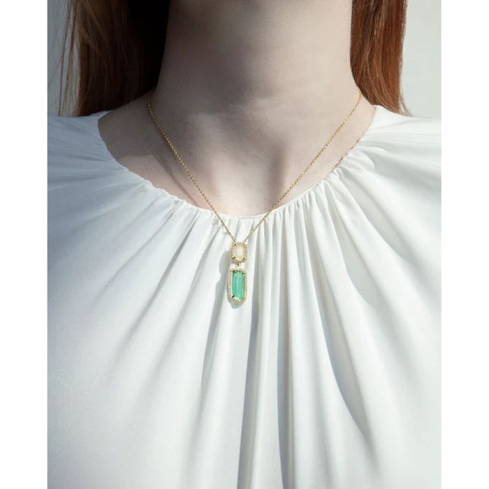 Collar Mujer Viceroy 2305C100-59 Dorado Azul 3 Collar Mujer Viceroy 2305C100-59 Dorado Azul 3