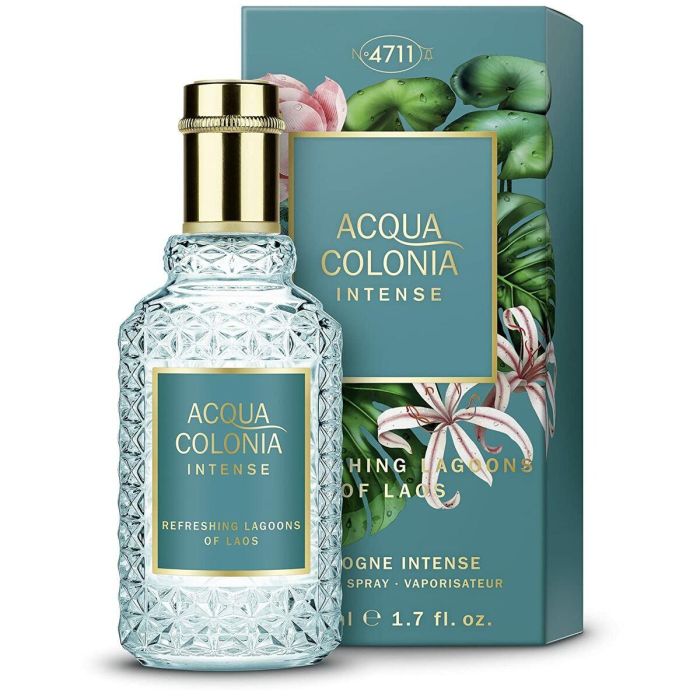 4711 Acqua Colonia Intense Refreshing Lagoons of Laos Eau de Cologne Unisex 50ml - Fragancia Floral Acuática Vaporizador