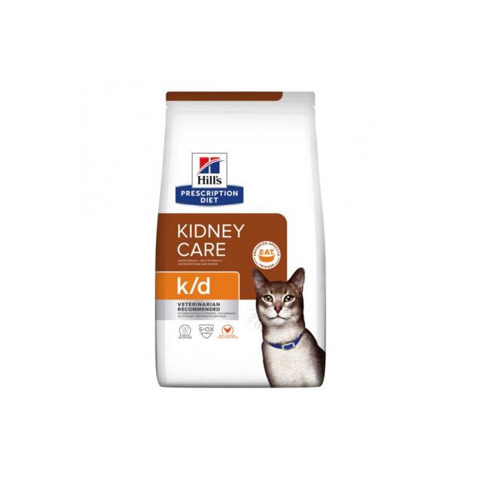 Hill's Prescription Diet Feline K/D Alimento Renal para Gatos Adultos con Insuficiencia Renal Crónica 1.5 kg