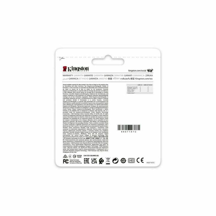 Kingston DTXON/256GB Pendrive 256GB DataTraveler Exodia Onyx USB 3.2 Gen 1 con capuchón móvil negro mate 16