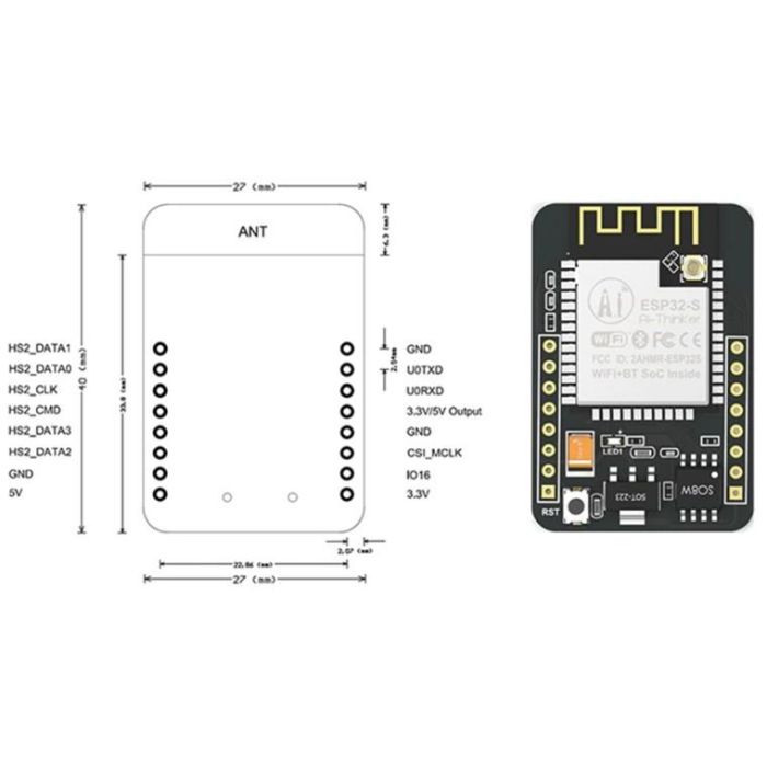 ALLNET 4duino ESP32 Kamera Modul mit OV2460 Kamera 5