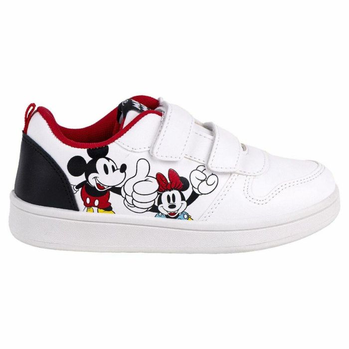 Zapatillas Deportivas Infantiles Mickey Mouse Velcro Blanco 0 Zapatillas Deportivas Infantiles Mickey Mouse Velcro Blanco 0