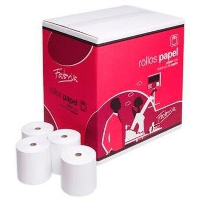 Rollo Papel Térmico Fabrisa Blanco 80 x 80 mm (6 Unidades) 1