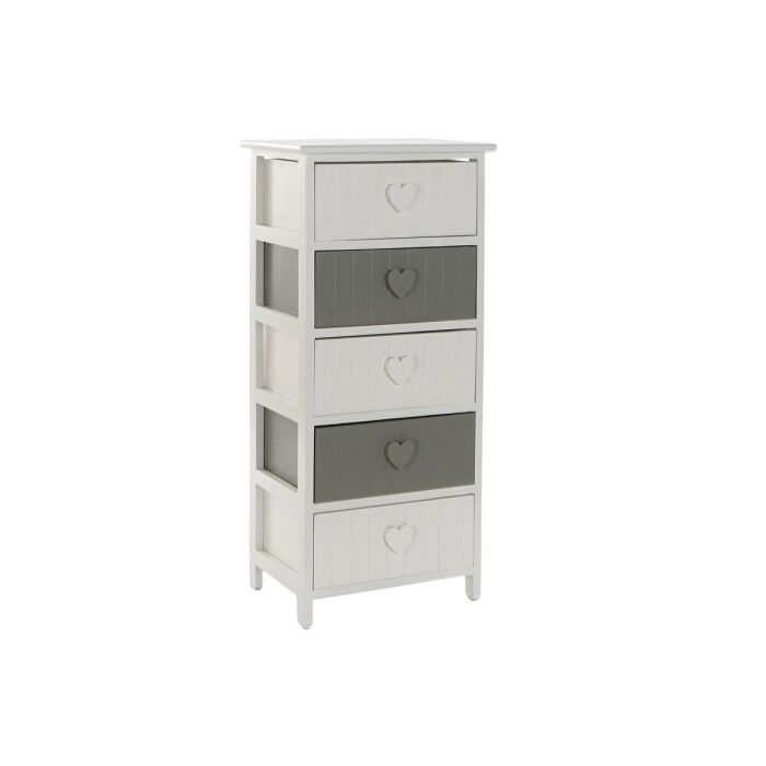 Cajonera DKD Home Decor Blanco Gris 29 x 90 x 40 cm Cajonera DKD Home Decor Blanco Gris 29 x 90 x 40 cm