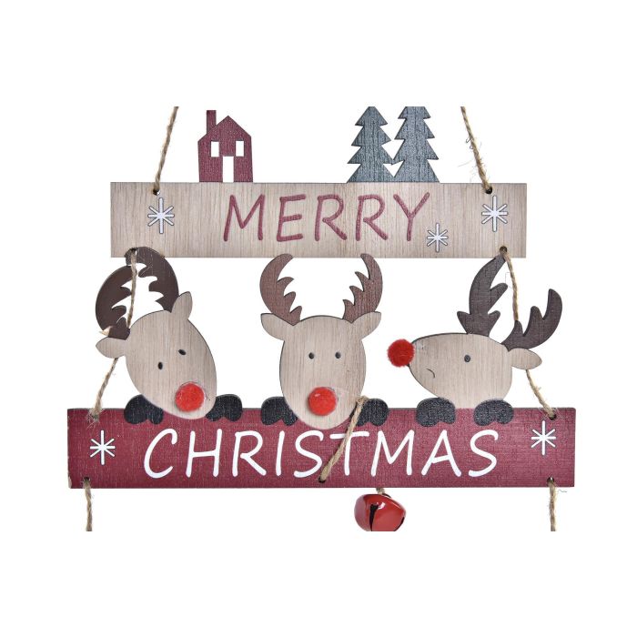 DKD Home Decor Decoración Colgante Navidad Tradicional Verde Rojo 1 x 40 x 16.5 cm (24 Unidades) 2