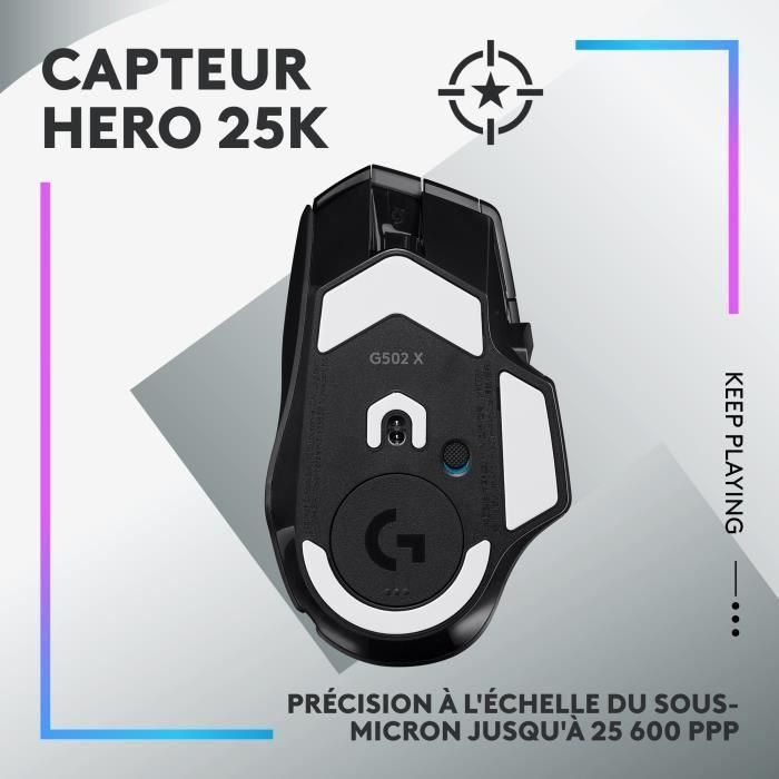 Logitech LOG5099206096349 G502 X Plus Lightspeed Mouse Gaming Inalámbrico RGB Botones Híbridos Lightforce Sensor HERO 25K Negro 3 Logitech LOG5099206096349 G502 X Plus Lightspeed Mouse Gaming Inalámbrico RGB Botones Híbridos Lightforce Sensor HERO 25K Negro 3