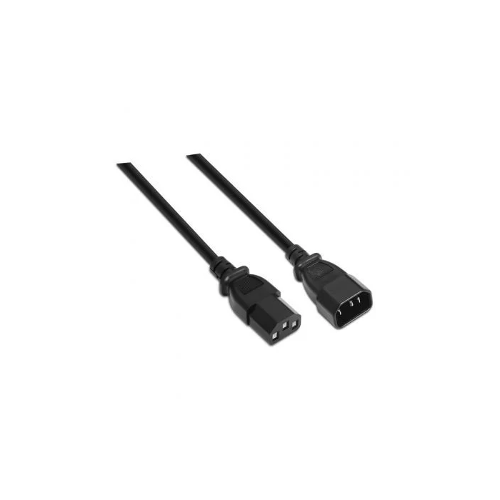 AISENS - CABLE ALIMENTACIoN CPU, C13/H-C14/M, NEGRO, 1.5M