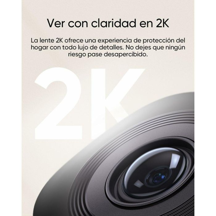 Eufy C220 Cámara de Seguridad IP Interior Bombilla 2K Giro 360° Detección IA Visión Nocturna WiFi Compatible Google/Alexa 23