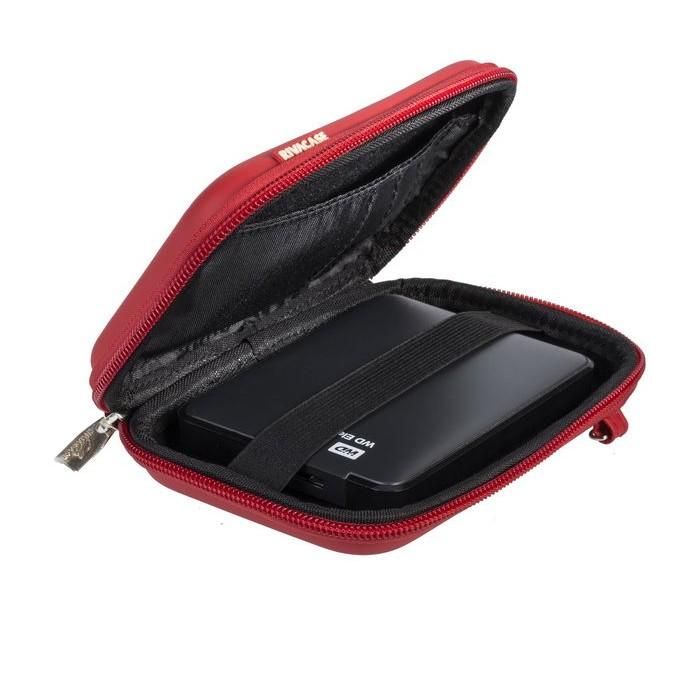 Riva Festplattentasche Davos 2,5"HDD Harts. rot 9101 2
