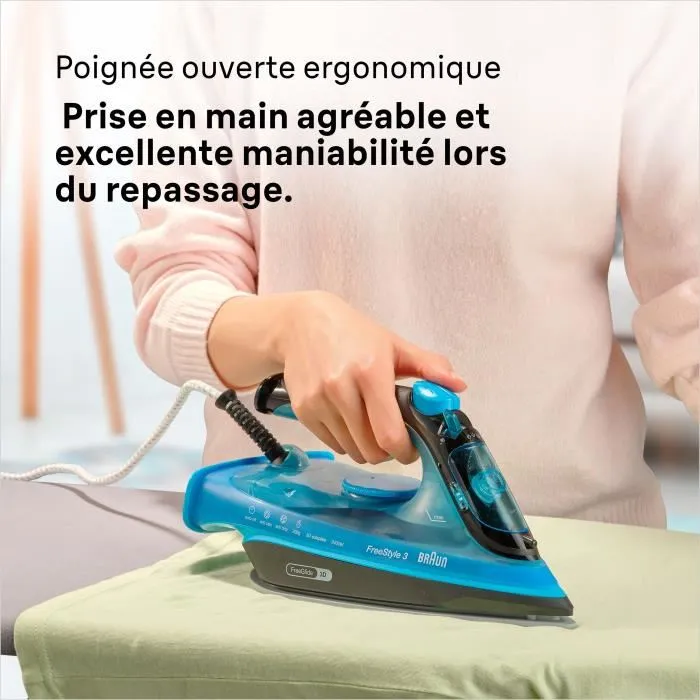 Braun FI3194 BK Plancha de Vapor - 2400 W - Vapor Constante 45 g/min Presionando 200 g/min - Suela Superceramic 4