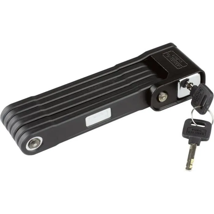 Burg Wachter 790 90 BLACK SB Candado Plegable Bicicleta Alta Seguridad Acero 8 mm 0 Burg Wachter 790 90 BLACK SB Candado Plegable Bicicleta Alta Seguridad Acero 8 mm 0