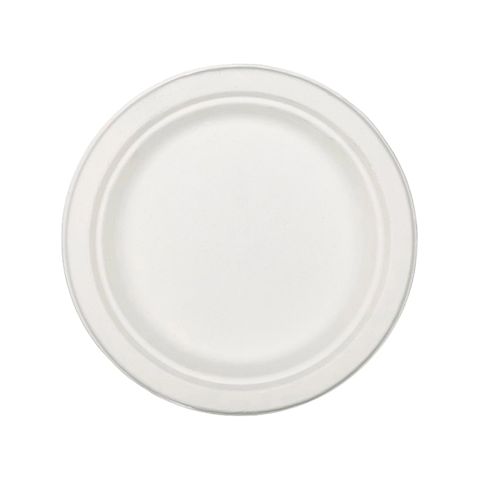 Nupik Plato de Fibra de Caña de Azúcar Blanco 17 cm Diámetro Paquete de 50 Unidades 1