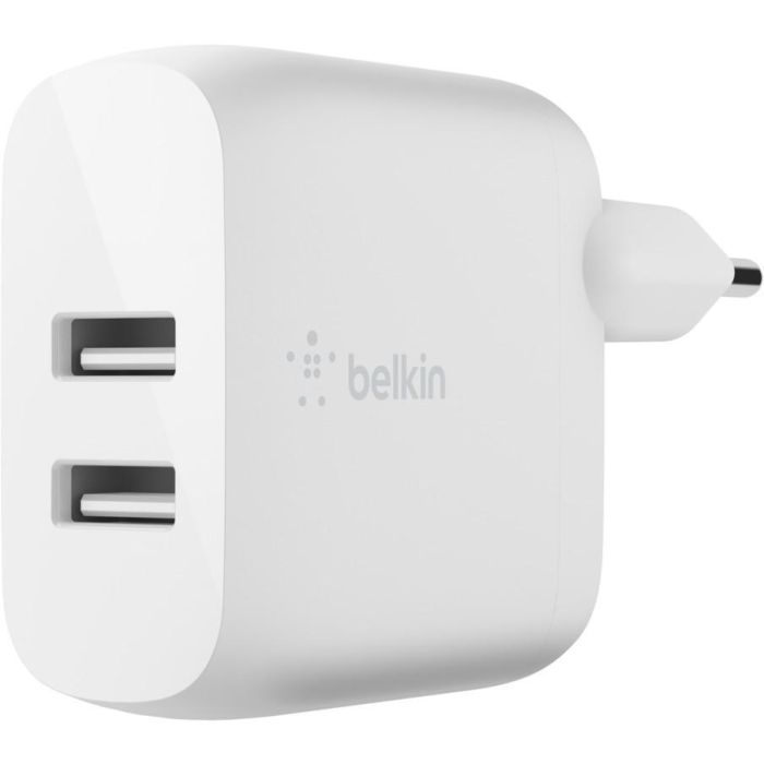 Belkin 1m a-c 24w - Cargador Dual USB-A 24W Blanco 1