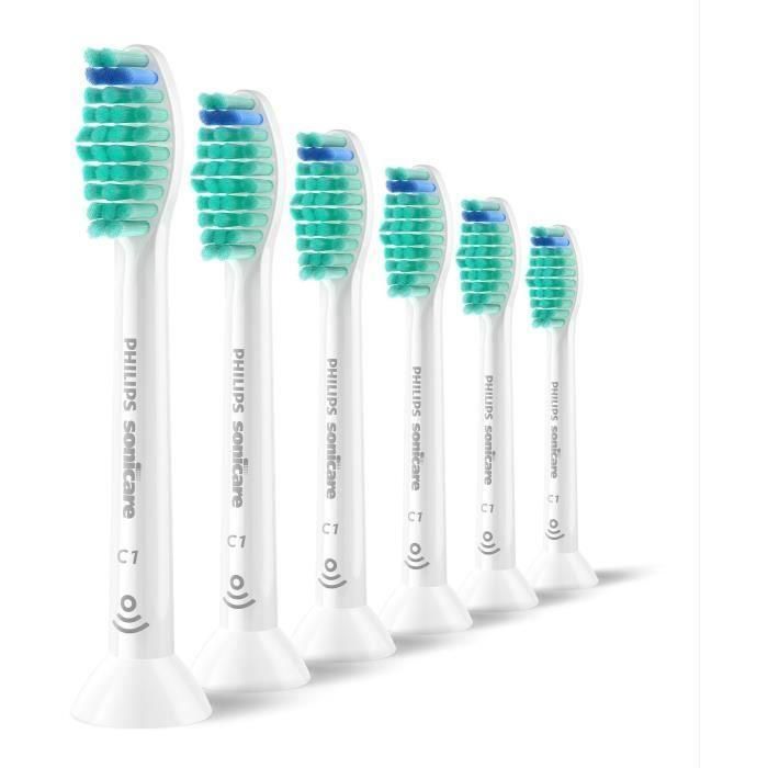Pack de 6 cabezales de cepillo - PHILIPS - HX6016/87 - C1 Blanco 1