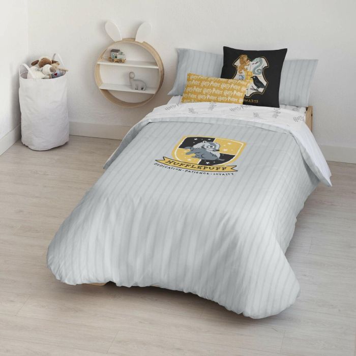 Funda Nórdica Harry Potter Hufflepuff Sweet Multicolor 175 Hilos 140 x 200 cm Cama de 80