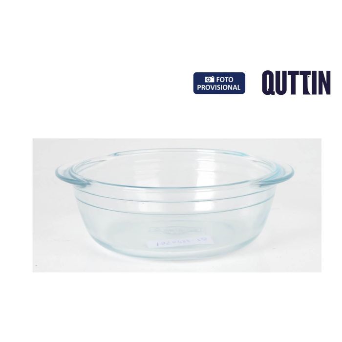 Fuente de vidrio redonda Quttin 20 cm - 1L | Inde (8 Unidades) Fuente de vidrio redonda Quttin 20 cm - 1L | Inde (8 Unidades)