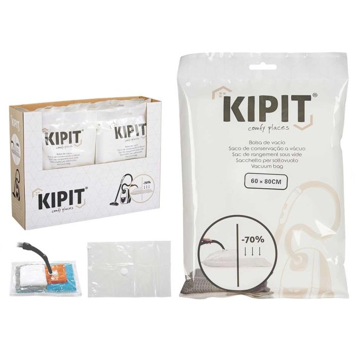Bolsa De Vacio Transparente 60 X 80 Cm Kipit (36 Unidades) Bolsa De Vacio Transparente 60 X 80 Cm Kipit (36 Unidades)