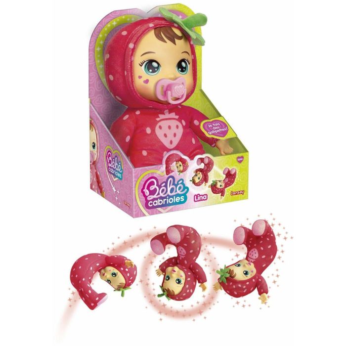 Lansay LAN3181860550854 Muñeca bebé Lina la fresa - Mis alcaparras de bebé A partir de 18 meses 3