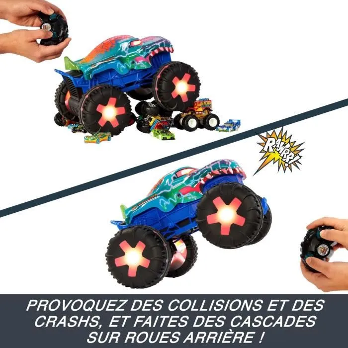 Hot Wheels Monster Trucks Mega Wrex Vehículo de Control Remoto a Escala 1/15 JBD90 1