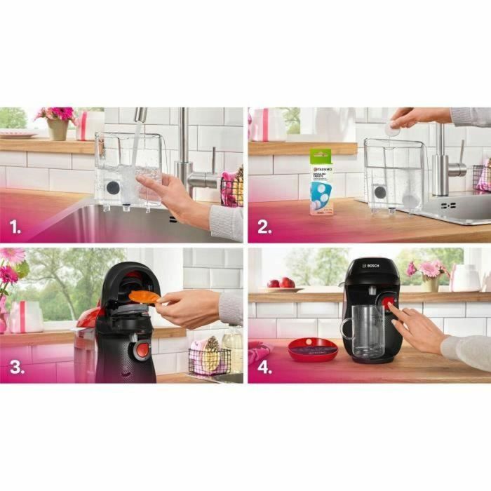 Bosch BOS4242005463800 Cafetera Multibebidas TASSIMO T10 Happy Roja 1400W 2 Bosch BOS4242005463800 Cafetera Multibebidas TASSIMO T10 Happy Roja 1400W 2
