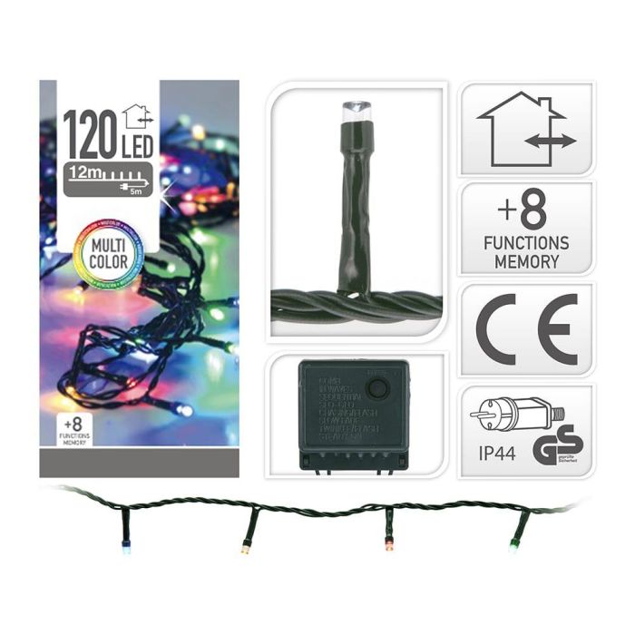 Guirnalda multifuncion 120 leds multicolor 220 12m ip44 1 Guirnalda multifuncion 120 leds multicolor 220 12m ip44 1
