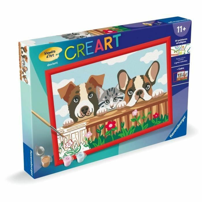 Ravensburger RAV00025908 CreArt Kids Puzzle 31x21cm Perros y gatos 2
