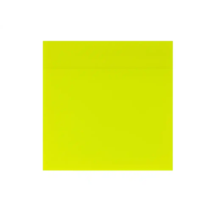 Q-connect Bloc de Notas Adhesivas Quita y Pon 76x76 mm Removible Plástico Translucido Amarillo Neón 50 Hojas 2