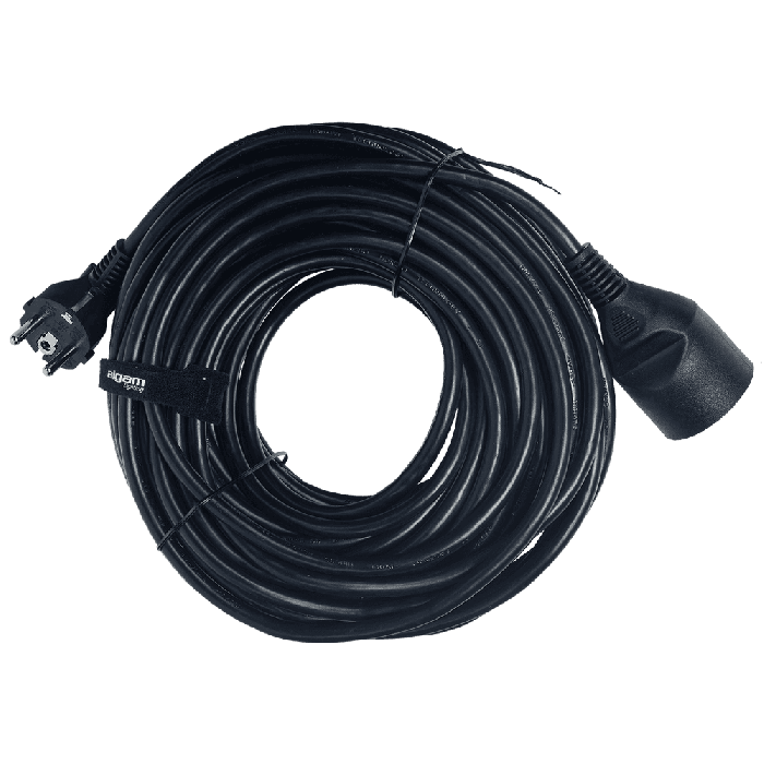 Enchufe Alargador Estándar Pvc H05Vv-F 3G1,5Mm² - 20M Negro Enchufe Alargador Estándar Pvc H05Vv-F 3G1,5Mm² - 20M Negro