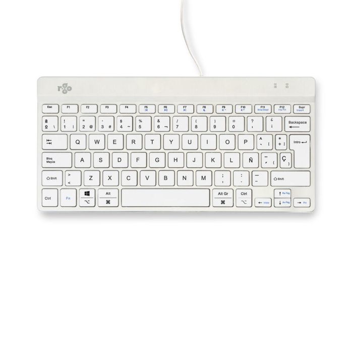 Teclado R-Go RGOCOESWDWH Blanco Qwerty Español 1 Teclado R-Go RGOCOESWDWH Blanco Qwerty Español 1
