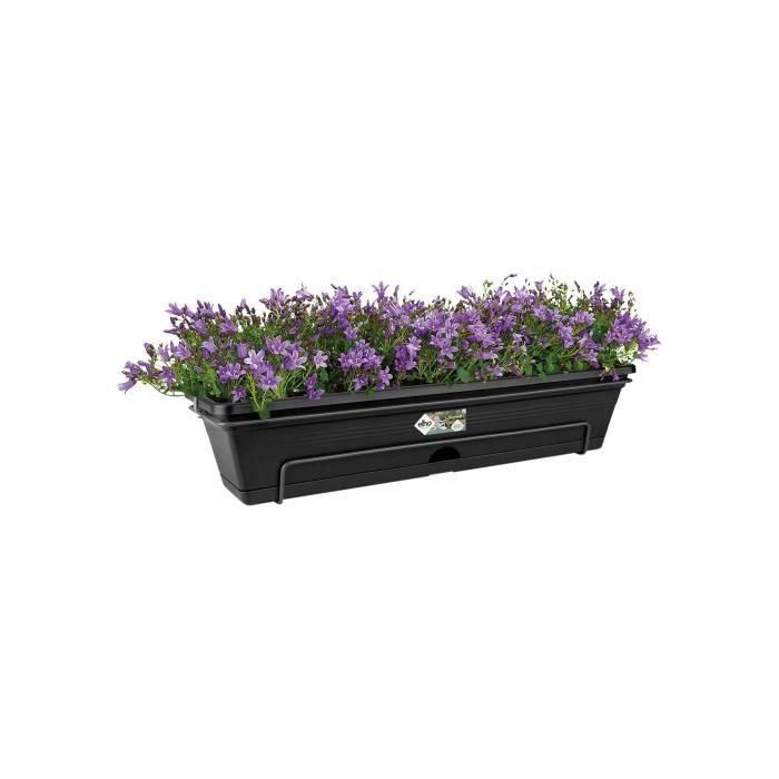 ELHO Balconniere Green Basics Allin1 50 - Exterior y balcón - L 25.7 x W 47.3 x H 16.7 cm - Vida negra 3 ELHO Balconniere Green Basics Allin1 50 - Exterior y balcón - L 25.7 x W 47.3 x H 16.7 cm - Vida negra 3