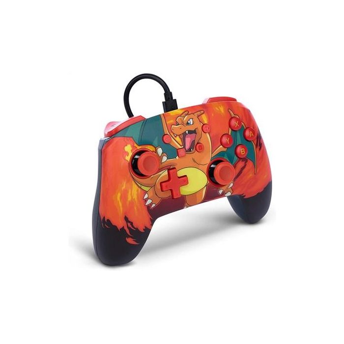 Power A Mando con Cable Nintendo Switch NSGP0040-02 Charizard Vortex, Diseño Mejorado y Botones Asignables, Compatible con Switch y Switch OLED 1 Power A Mando con Cable Nintendo Switch NSGP0040-02 Charizard Vortex, Diseño Mejorado y Botones Asignables, Compatible con Switch y Switch OLED 1