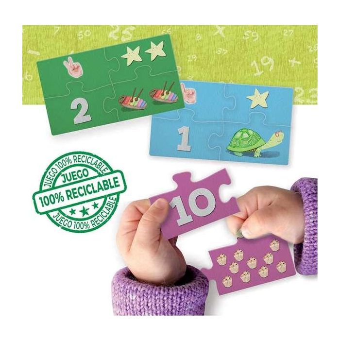 Juego aprender es divertido los números con 40 piezas encajables 15 Juego aprender es divertido los números con 40 piezas encajables 15