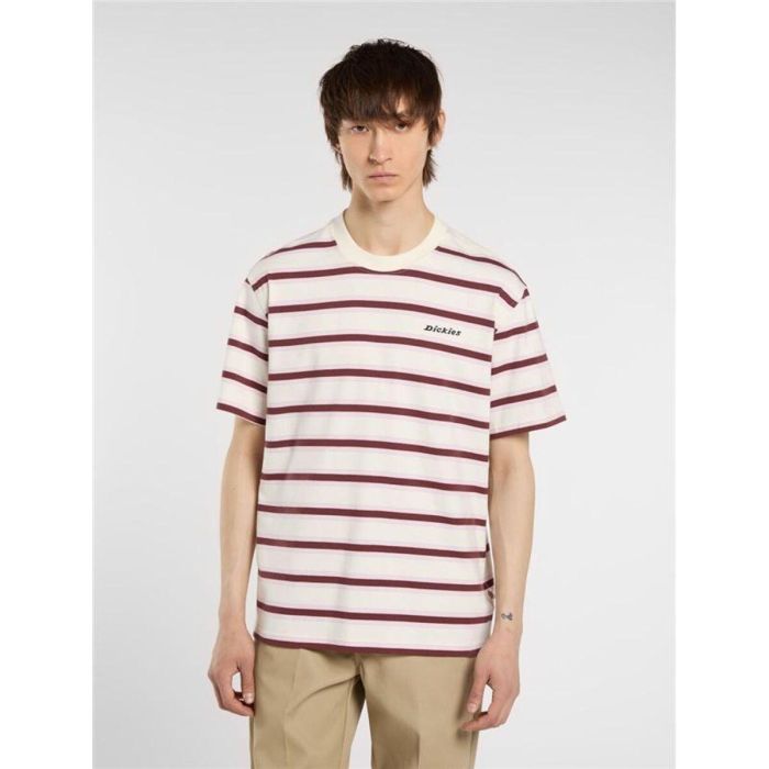 Camiseta de Manga Corta Hombre Dickies York Stripe Ss Blanco 14-16 Años 3
