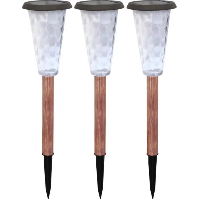 Canopo Set de 3 Balizas Solares 20 Lúmenes Beige 0 Canopo Set de 3 Balizas Solares 20 Lúmenes Beige 0