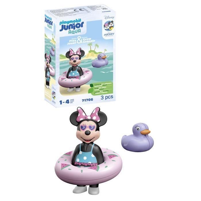 Playmobil 71706 Set de Baño Minnie Mouse de Disney Viaje a la Playa +12 meses 3