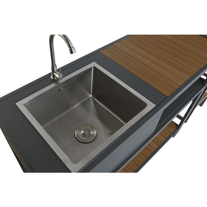 Isla Cocina Terraza Y Jardin DKD Home Decor Natural Gris 100 x 95 x 127 cm Set de 4 4 Isla Cocina Terraza Y Jardin DKD Home Decor Natural Gris 100 x 95 x 127 cm Set de 4 4