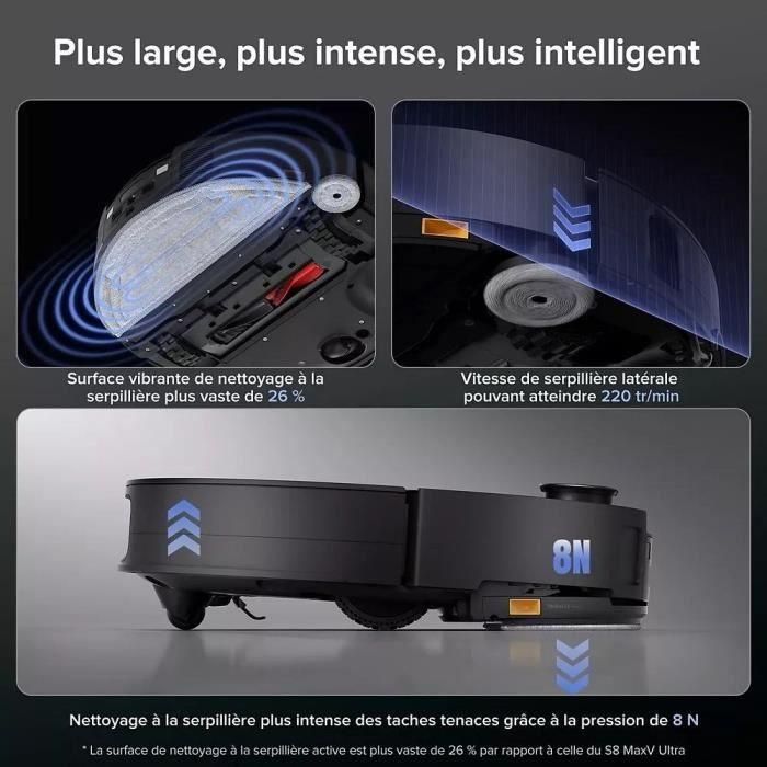 Roborock AAASB75055 Robot Aspirador SAROS 10 con Base de Agua Autónoma, 22000 Pa, LDS Retráctil 4 Roborock AAASB75055 Robot Aspirador SAROS 10 con Base de Agua Autónoma, 22000 Pa, LDS Retráctil 4