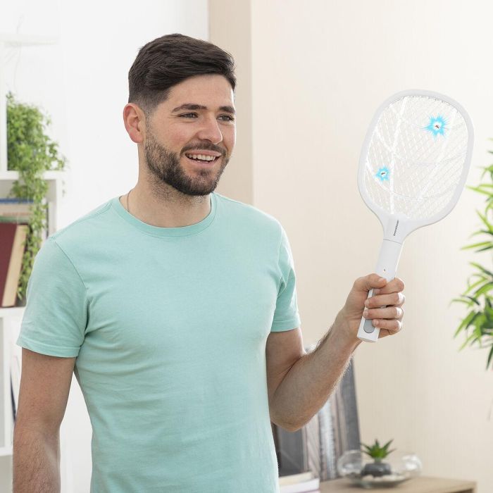 Raqueta Matainsectos Recargable con Luz UV 2 en 1 KL Rak InnovaGoods 7 Raqueta Matainsectos Recargable con Luz UV 2 en 1 KL Rak InnovaGoods 7