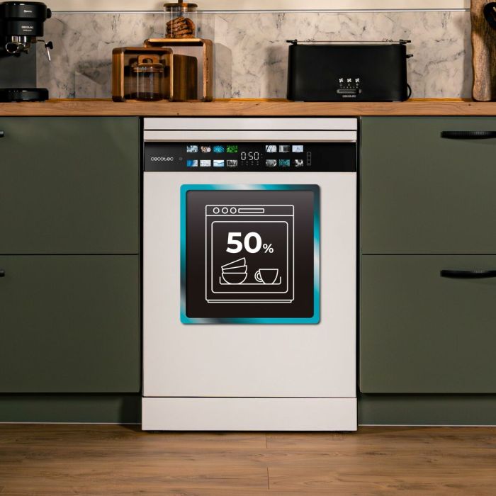 Lavavajillas Cecotec Bolero Aguazero 6700 B Blanco 9