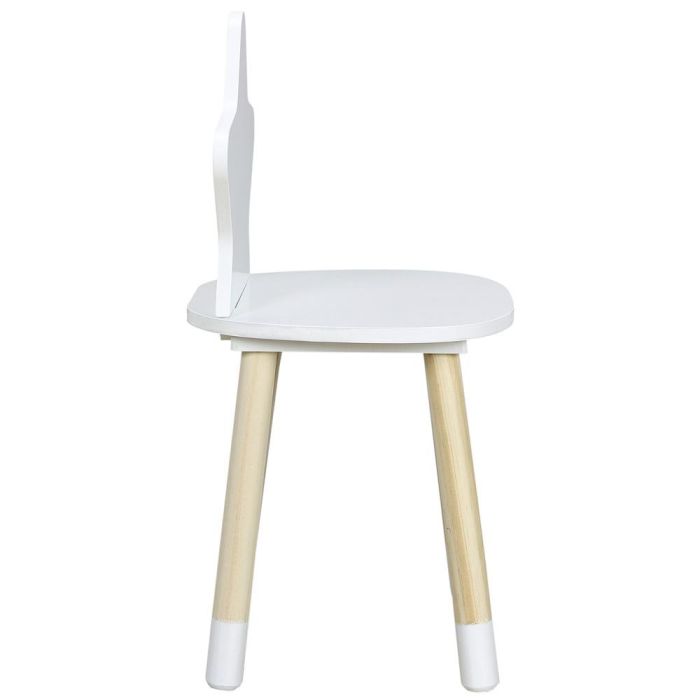 Home Deco Kids Silla Infantil Estrella Blanca para Niños, Diseño Encantador para Habitaciones Infantiles, Medidas 28x27x54 cm 3