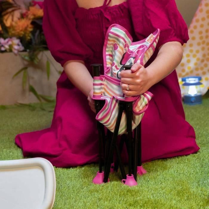 Disney Baby DIS74451172012 Silla Elevadora Pop 'n Sit Minnie Mouse Compacta, Plegado Rápido, Interior/Exterior, Rosa 4