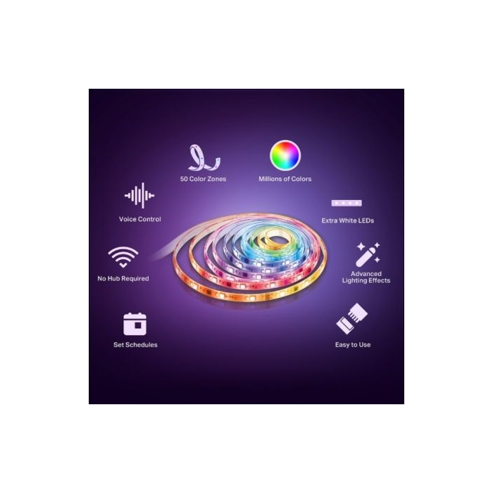 TP-Link Tapo L930-5 Tira de Luz Inteligente Wi-Fi LED, 5 Metros, Multicolor y Regulable 1