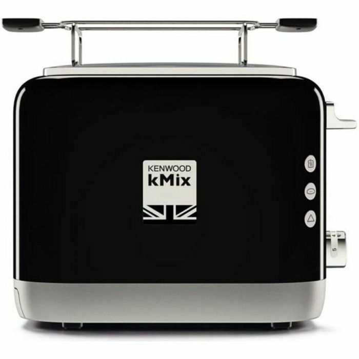 Kenwood TCX751BK Tostadora kMix 900W, 2 Ranuras, Negro, con Función Baguette, Descongelar, Recalentar y Vista Previa