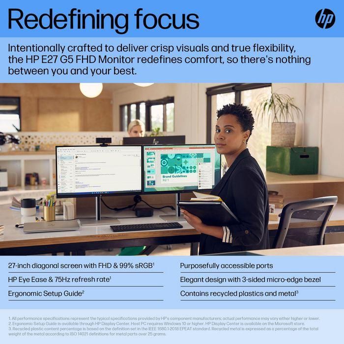 HP E27 G5 FHD Monitor 17 HP E27 G5 FHD Monitor 17