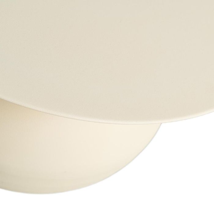 Mesa Centro Blanco Roto Acero 60 X 60 X 45 cm