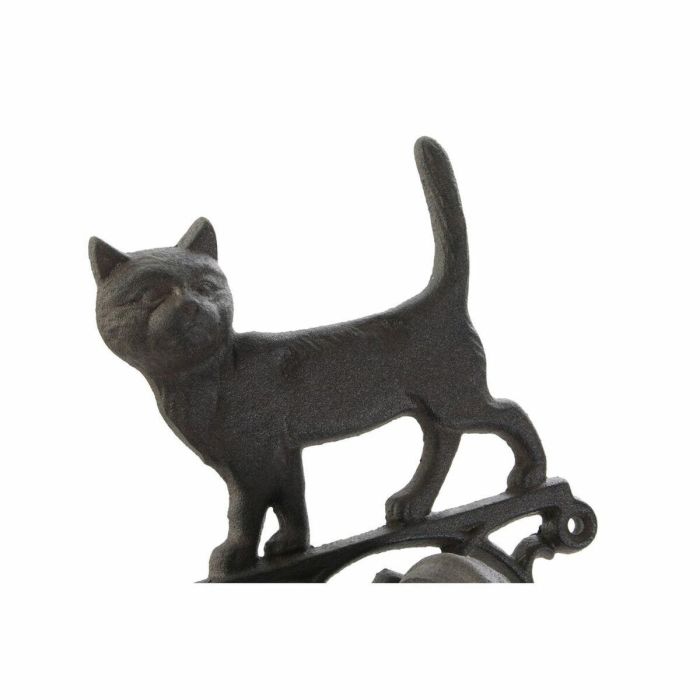 DKD Home Decor Campana de Hierro Colado con Cuerda para Terraza y Jardín Marrón Oscuro, Pack de 2 Unidades, 15x24x14 cm 4 DKD Home Decor Campana de Hierro Colado con Cuerda para Terraza y Jardín Marrón Oscuro, Pack de 2 Unidades, 15x24x14 cm 4
