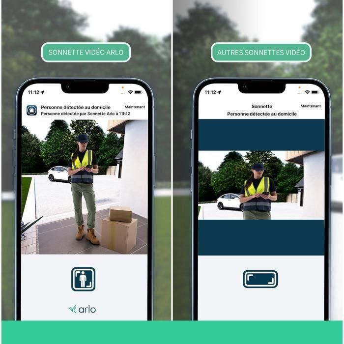 Timbre con vídeo - ARLO - AVD3001-100EUS - Conexión Wi-Fi directa - Sonido de sirena integrado 4 Timbre con vídeo - ARLO - AVD3001-100EUS - Conexión Wi-Fi directa - Sonido de sirena integrado 4