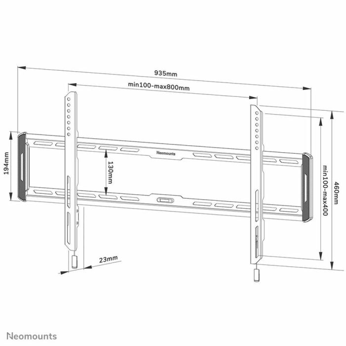 Soporte TV Neomounts WL30-550BL18 43" 86" 70 Kg 2 Soporte TV Neomounts WL30-550BL18 43" 86" 70 Kg 2