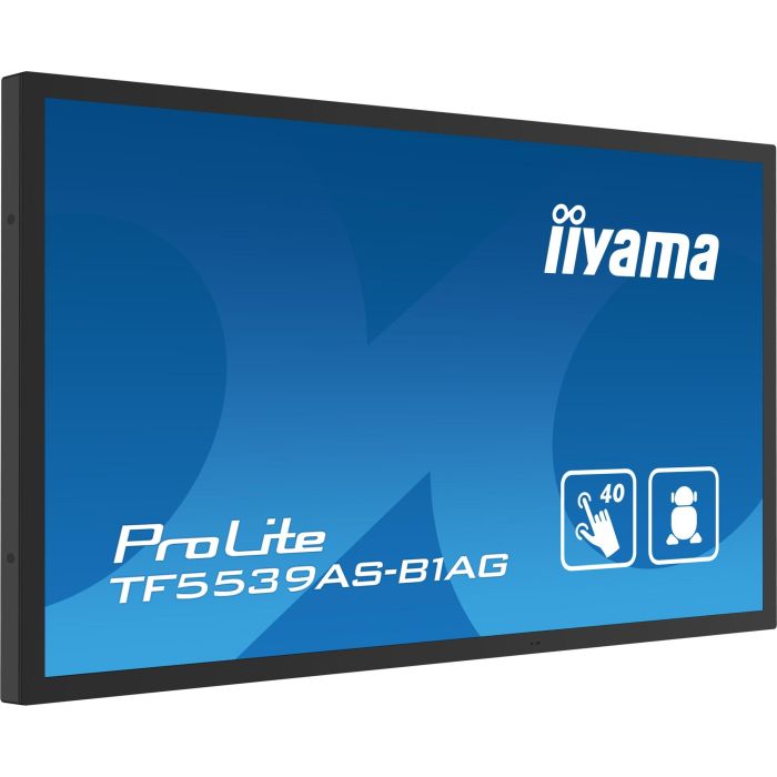 Iiyama TF5539AS-B1AG Monitor Táctil 55" 4K UHD Android 11 500cd/m² 24/7 IPS, 4GB RAM, 32GB ROM, IP54 Frontal 9 Iiyama TF5539AS-B1AG Monitor Táctil 55" 4K UHD Android 11 500cd/m² 24/7 IPS, 4GB RAM, 32GB ROM, IP54 Frontal 9